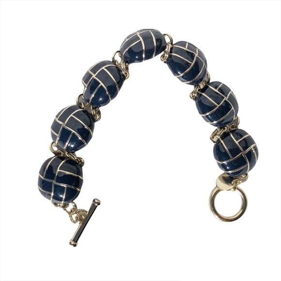 Vintage Talbots Enamel Bracelet Costume Jewelry - Picture 2 of 8